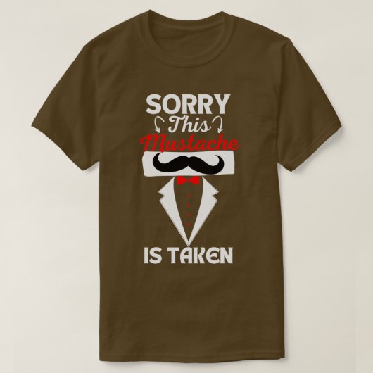 Deze snor wordt ingenomen 2 t-shirt (Design voorkant)