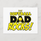 Deze Softball Dad Rocks copy.png Briefkaart (Voorkant)