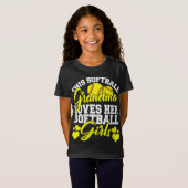 Deze Softball Grandma houdt van haar Softball Girl T-shirt (Voorkant volledig)