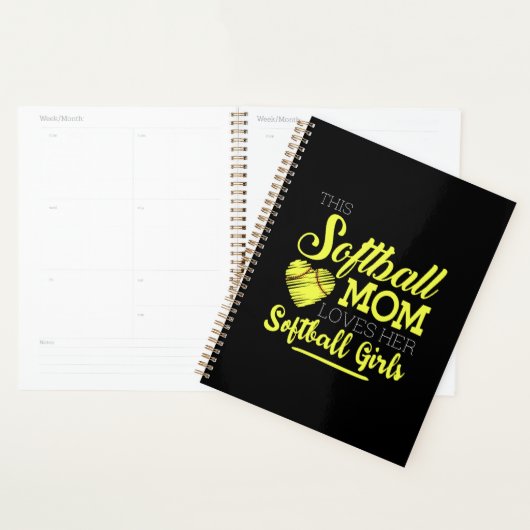Deze softbalmoeder houdt van haar Softball Girls Planner (Display)