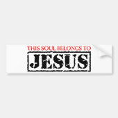 Deze sol behoort tot Jezus Bumpersticker (Voorkant)