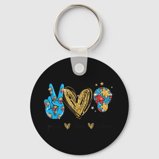 Deze Speciaal is het perfecte cadeauidee voor auti Sleutelhanger (Voorkant)