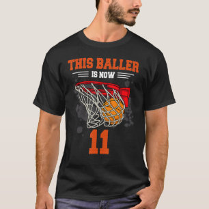 Deze speler is nu 11 Basketball 11e verjaardag 11 T-shirt
