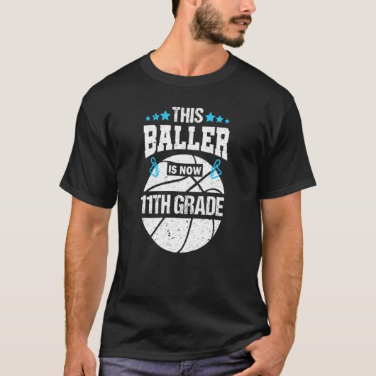 Deze speler is nu 11e baskball van de elfde klas t-shirt (Voorkant)