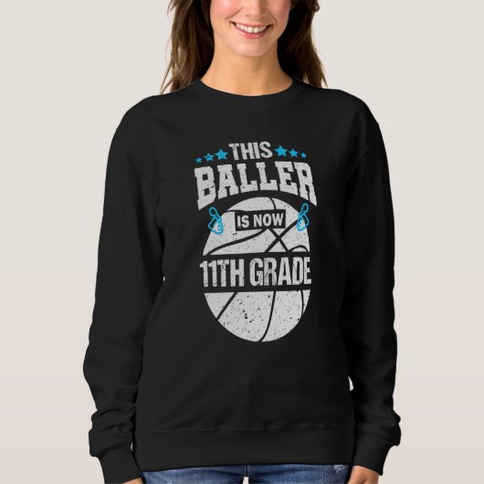 Deze speler is nu 11e baskball van de elfde klas trui (Voorkant)