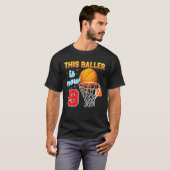 Deze speler is nu 9 jaar oud, 9 jaar oud Basketb T-shirt (Voorkant volledig)