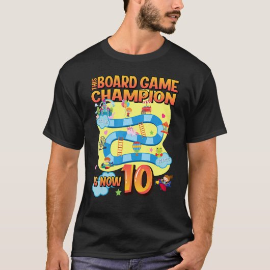 Deze spelkampioen is nu 10-jarig feest t-shirt (Voorkant)