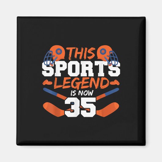 Deze sportlegende is nu 35 magneet (Voorkant)