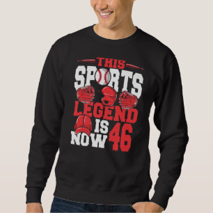 Deze sportlegger is nu 46 honkbalspel 46e biB Trui