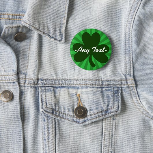 Deze St Patrick's Day personaliseren Ronde Button 5,7 Cm (In situ)