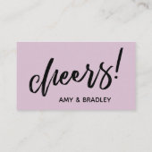 Deze staat op ons Casual Mauve Drink ticket Informatiekaartje (Achterkant)