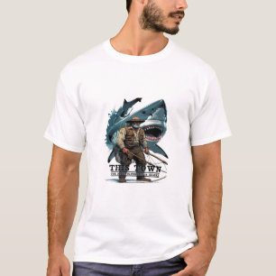 Deze stad is niet groot genoeg voor zowel vissers t-shirt