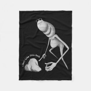 Deze steen bevalt me niet Funny Marcus The Worm Me Fleece Deken