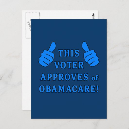 DEZE STEMMING keurt Obamacare goed Briefkaart (Voorkant / Achterkant)
