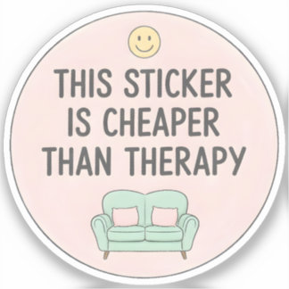 Deze sticker is goedkoper dan therapie