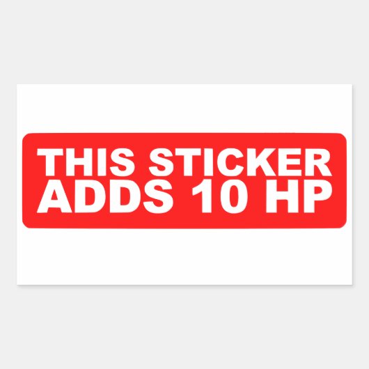 Deze sticker voegt 10HP toe (Voorkant)
