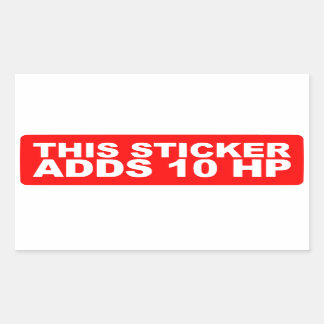 Deze sticker voegt 10HP toe