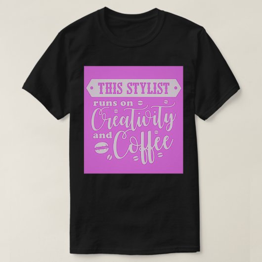 Deze stijllijst draait op creativiteit en koffie 2 t-shirt (Design voorkant)