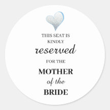 Deze stoel is gereserveerd voor de moeder van de