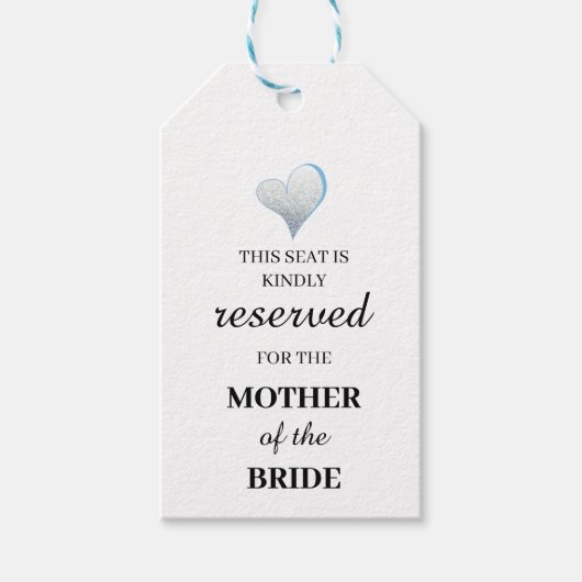 Deze stoel is vriendelijk gereserveerd voor de moe cadeaulabel (Voorkant)