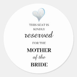 Deze stoel is vriendelijk gereserveerd voor de moe ronde sticker