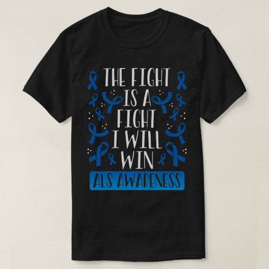 Deze strijd is een Fight ALS Awareness Month T-shirt (Design voorkant)