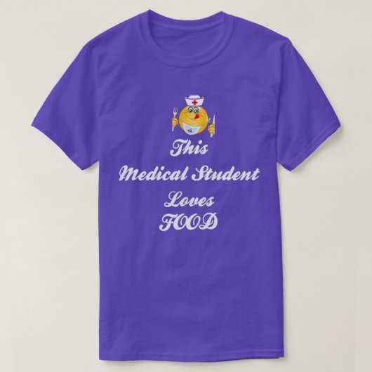 Deze student houdt van eten t-shirt (Design voorkant)