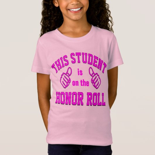 Deze student staat op de Honor Roll T-shirt (Voorkant)