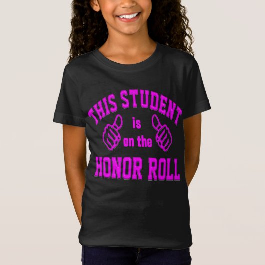 Deze student staat op de Honor Roll T-shirt (Voorkant)