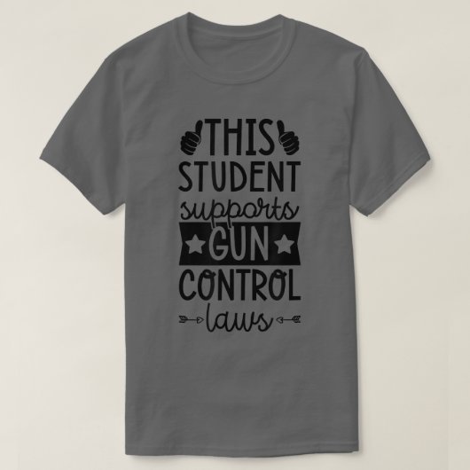 Deze Student steunt de Proknoop van het Pistool va T-shirt (Design voorkant)