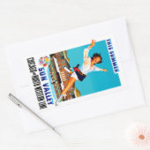 Deze Summer ~ Sun Valley Rechthoekige Sticker (Envelop)