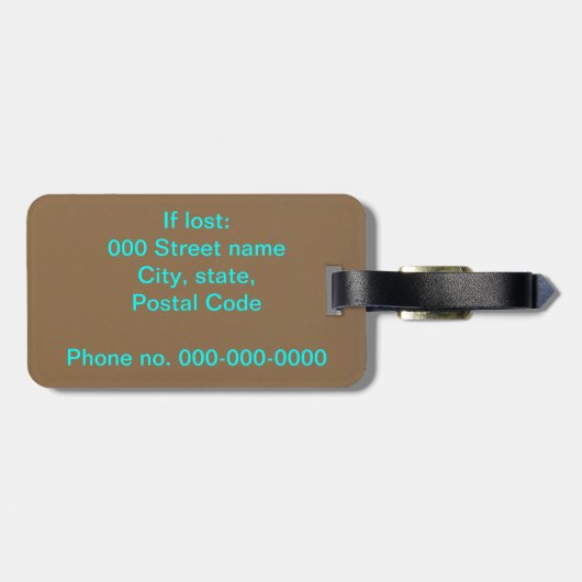 Deze tas behoort tot bagagelabel (Achterkant horizontaal)