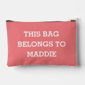 Deze tas behoort tot de naam Cosmetics Pouch (Achterkant)