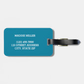 Deze tas behoort tot de naam gepersonaliseerd Baga Bagagelabel (Achterkant horizontaal)