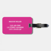 Deze tas behoort tot de naam gepersonaliseerd Baga Bagagelabel (Achterkant horizontaal)