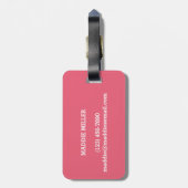 Deze tas behoort tot de naam gepersonaliseerd Baga Bagagelabel (Achterkant verticaal)