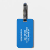 Deze tas behoort tot de naam gepersonaliseerd Baga Bagagelabel (Achterkant verticaal)