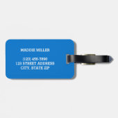 Deze tas behoort tot de naam gepersonaliseerd Baga Bagagelabel (Achterkant horizontaal)