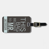 Deze tas behoort tot MR. Bagagelabel (Voorkant horizontaal)