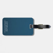 Deze tas behoort tot MR in Blue Bagagelabel (Achterkant horizontaal)