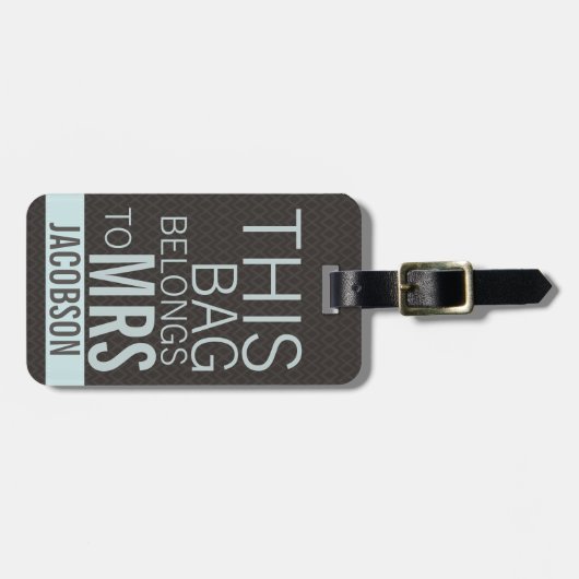 Deze tas behoort tot MRS. Bagagelabel (Voorkant horizontaal)