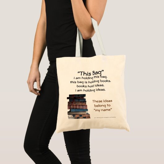 Deze tas bevat boeken die ideeënboekzak bevatten (Voorkant (product))