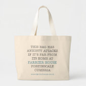 Deze tas heeft angstaanvallen... (Voorkant)