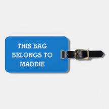 Deze tas is eigendom van Naam Gepersonaliseerde Ba