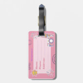 "Deze tas is van" label Bagagelabel (Achterkant verticaal)