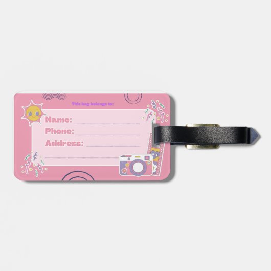 "Deze tas is van" label Bagagelabel (Achterkant horizontaal)