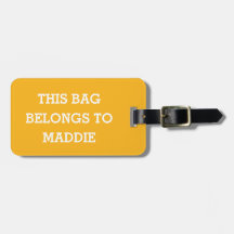 Deze tas is van Naam Gepersonaliseerde Bagage Tag