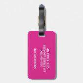 Deze tas is van naam Gepersonaliseerde bagagelabel (Achterkant verticaal)