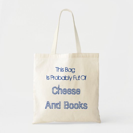 Deze tas is waarschijnlijk vol kaas en boeken (Voorkant)
