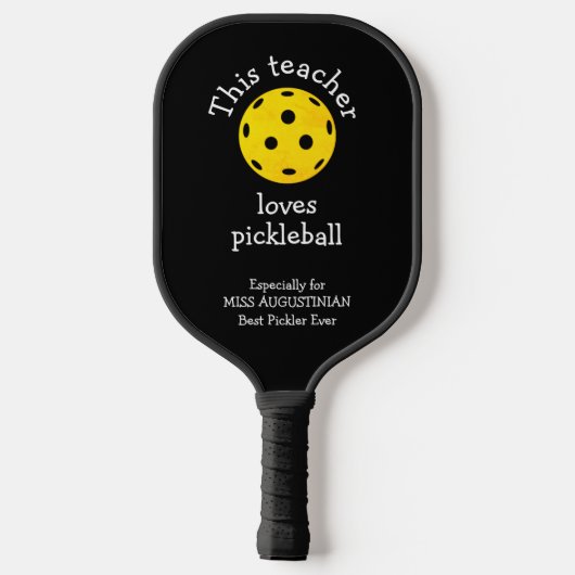 DEZE TEACHER BEHOORT PICKLEBALL PICKLEBALL PADDLE (Achterkant)